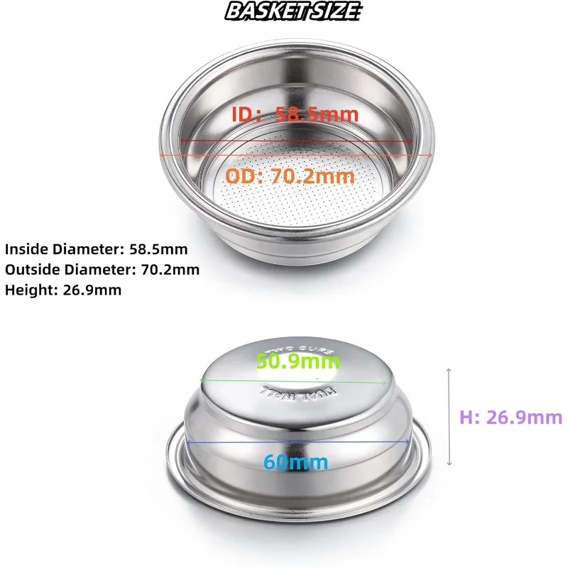 High Quality 2pcs 58mm Dual Wa - đánh giá và giá Quality Coffee Equipment