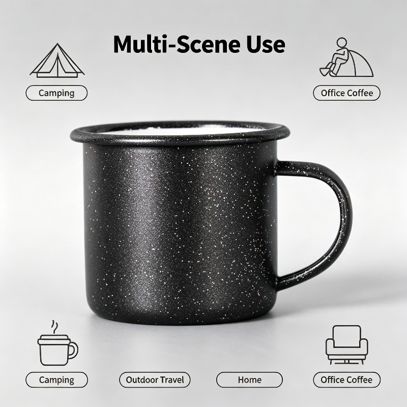 Vintage Enamel Mug with Star‑D - đánh giá và giá Vintage Coffee Equipment