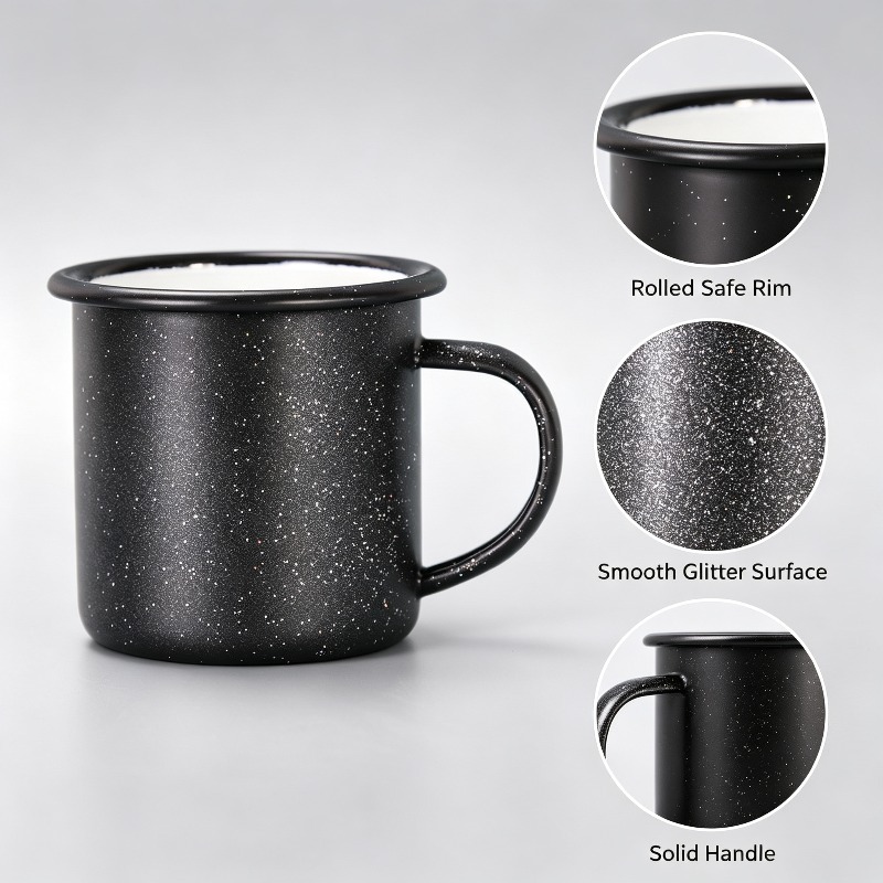 Vintage Enamel Mug with Star‑D - đánh giá và giá Vintage Coffee Equipment