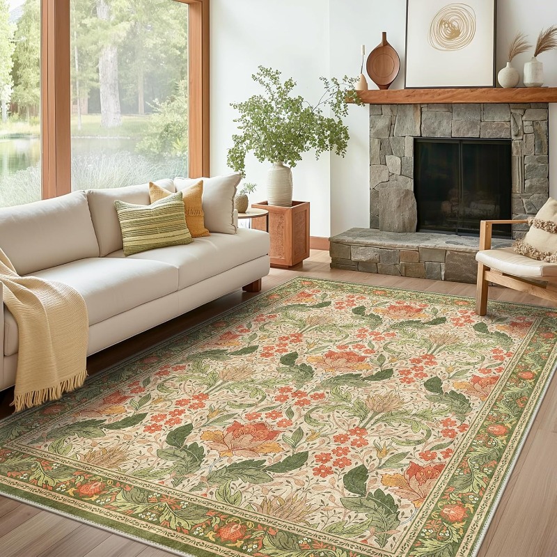 Vintage Floral Rug Carpet for  - đánh giá và giá Vintage Coffee Equipment