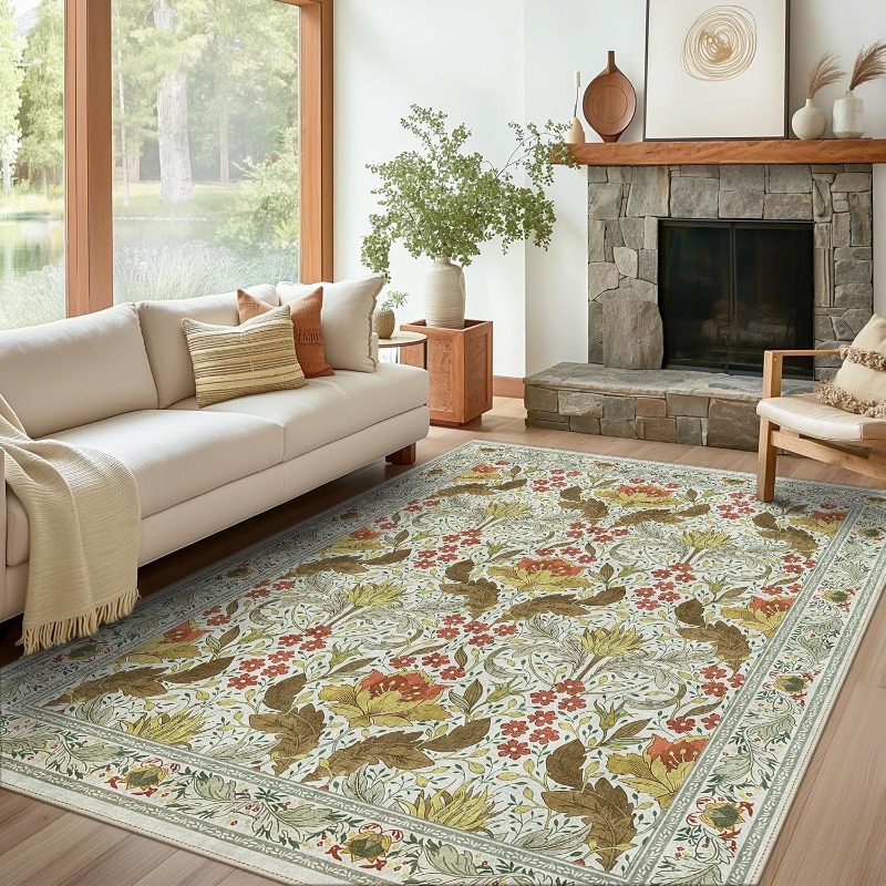 Vintage Floral Rug Carpet for  - đánh giá và giá Vintage Coffee Equipment
