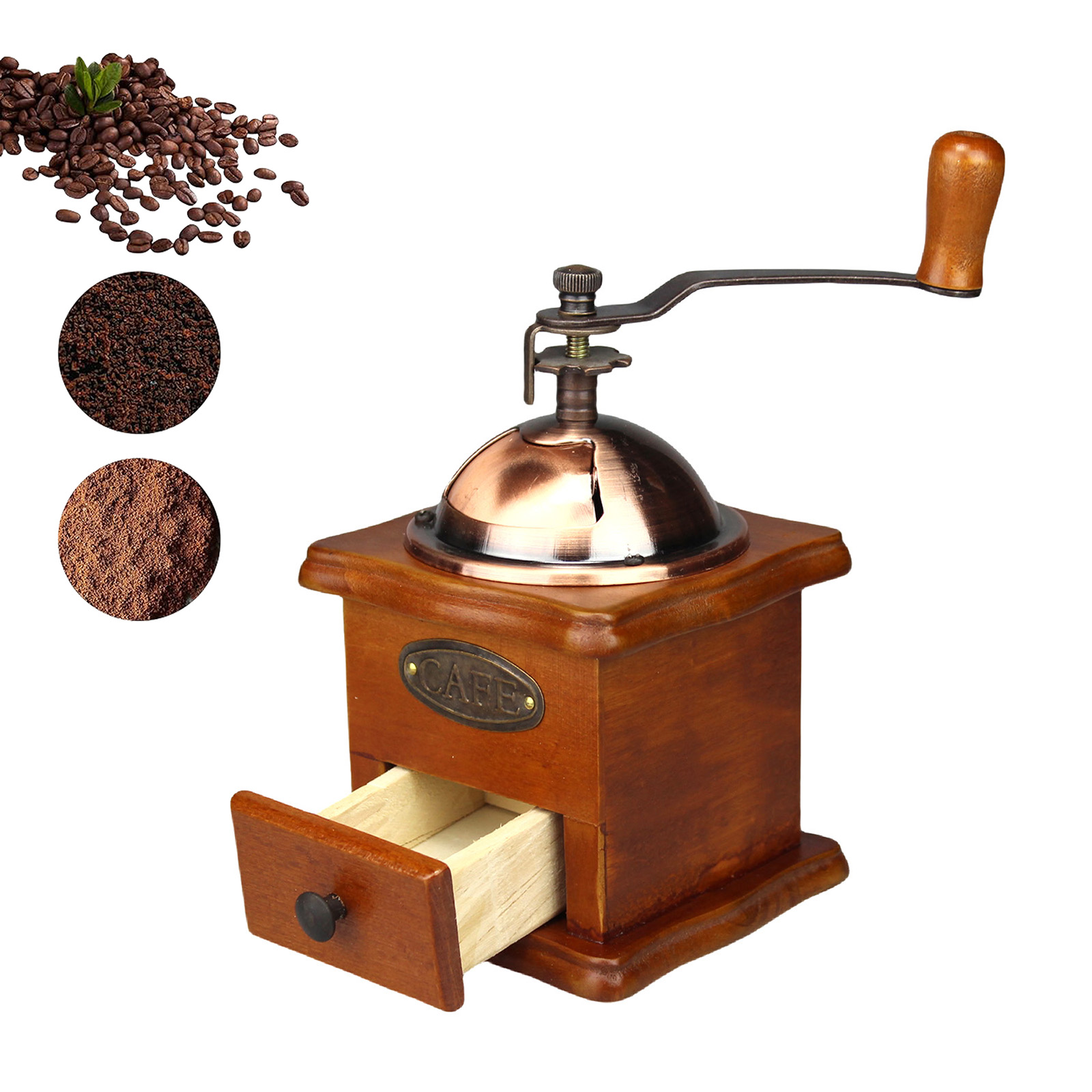 Antique Manual Coffee Grinder  - đánh giá và giá Vintage Coffee Equipment