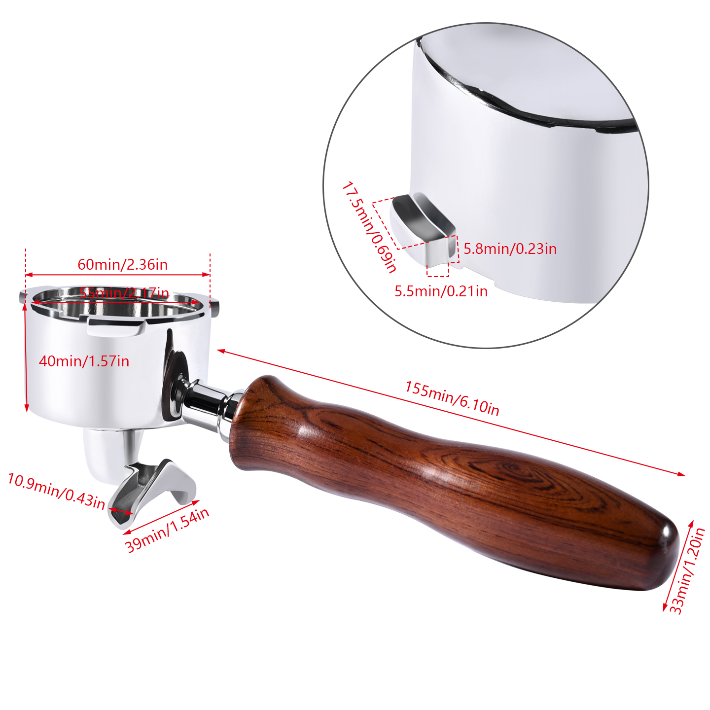 51mm Double Spout Coffee Porta - đánh giá và giá Coffee Equipment For Sale